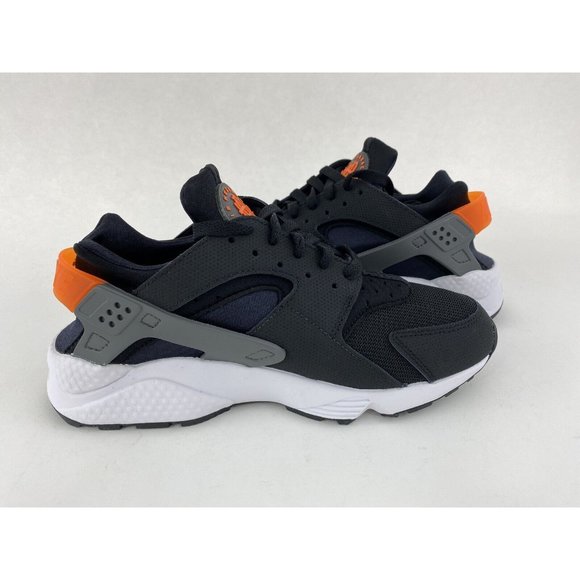 Nike Air Huarache Black Orange Men's Sneakers Shoes Grey Safety DX2659 001 - Picture 11 of 12